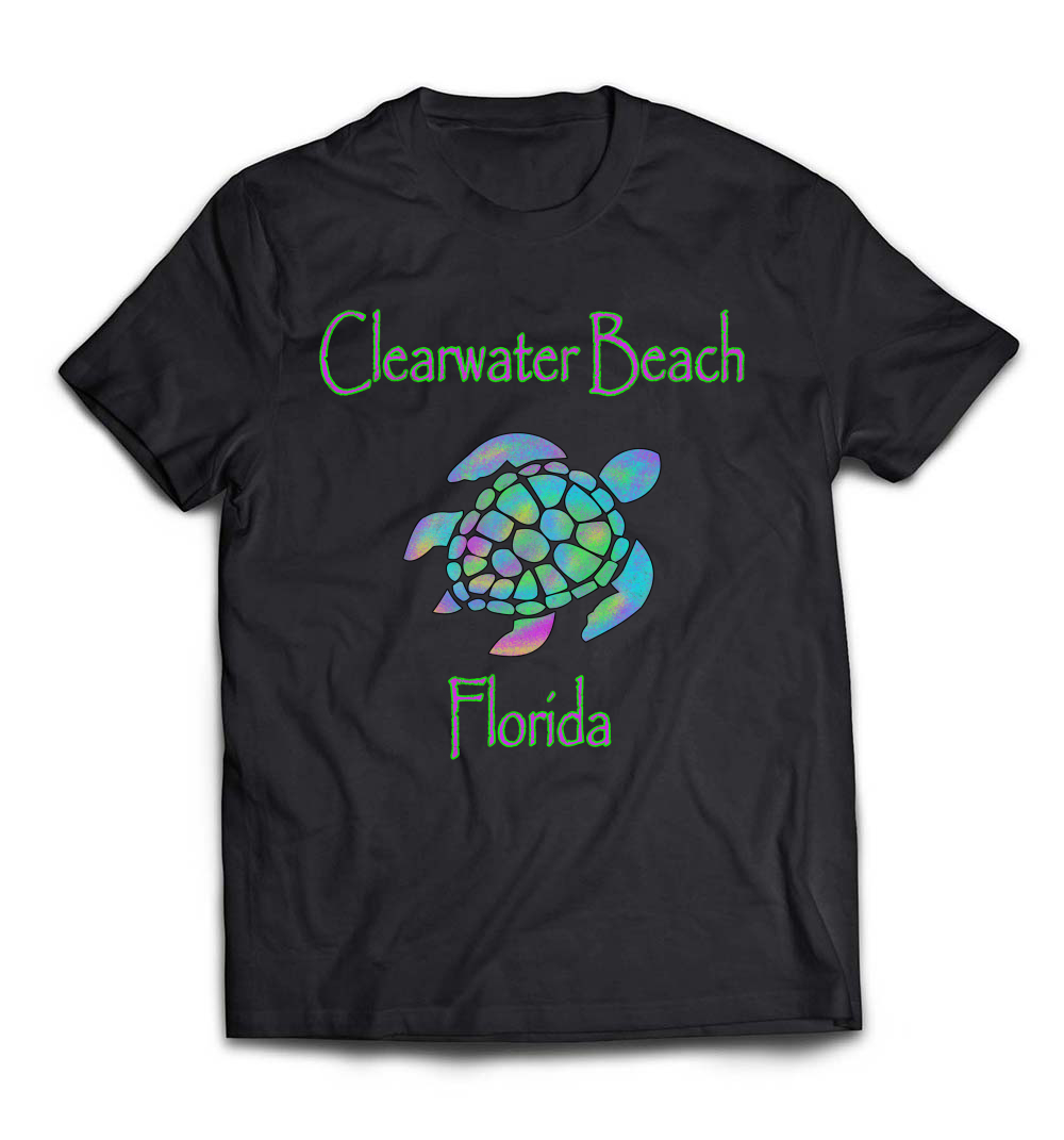 “Clearwater Beach, Florida Sea Turtle” T-Shirt – A Perfect Tee for Beach and Nature Lovers